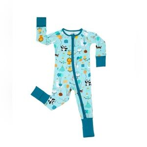 Little Sleepies Party Animals zippy